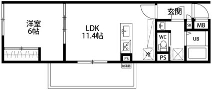メゾンドクレール西大路の間取り画像