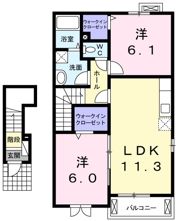 グリーンブリーズの間取り画像