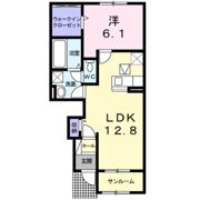 アイリス・K Ⅱの間取り画像