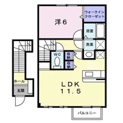 シャン・ミリュー ⅠBの間取り画像
