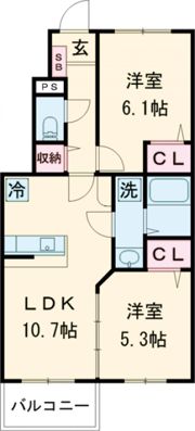 フォンターナ江井島の間取り画像