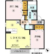 リバーハイム谷八木の間取り画像