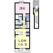 ジュネス原Ⅱ Cの間取り画像