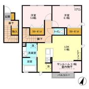 フォレステージ イースト Aの間取り画像