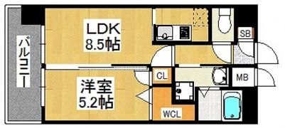 イルマーレ博多の間取り画像