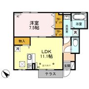 ユア・クレスコンティ Bの間取り画像