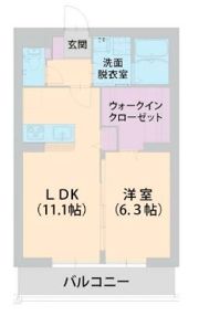 パラッツォ淵野辺Ⅱの間取り画像