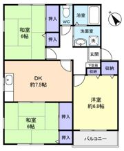 門原ハイツAの間取り画像