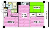 ロイヤルハイツシモダ弐番館の間取り画像