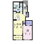 フリージアBの間取り画像