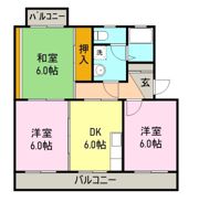 メゾンドアーシアンⅡの間取り画像
