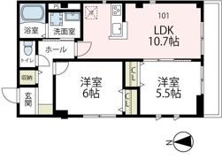 Viola．K（ヴィオーラ.ケー）の間取り画像