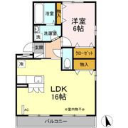 リビングタウン八木田の間取り画像