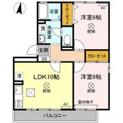 ラフィネ高柳の間取り画像