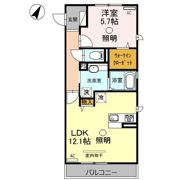 ハピネスⅡの間取り画像