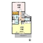 ZONE亀城 Bの間取り画像