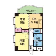 YKハイツ西明石北の間取り画像