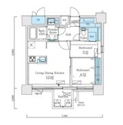 リビオメゾン新大橋の間取り画像