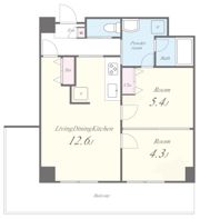 ルビアス上小阪の間取り画像