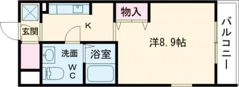 パストラル西中条の間取り画像