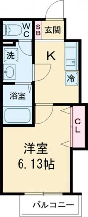 F+style 田井城 1号館の間取り画像