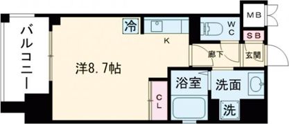 アスヴェル兵庫駅前の間取り画像