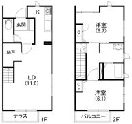 パルモガーデンの間取り画像