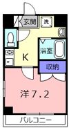クレセール杉ヶ町の間取り画像