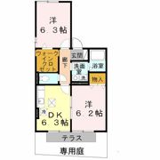 プルーニア天美 A棟の間取り画像