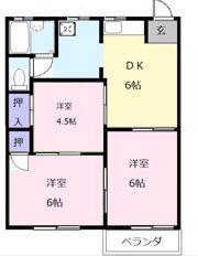 友コーポラス Aの間取り画像