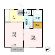 パナハイツ緑岡の間取り画像