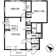 プランドール (川越) Bの間取り画像