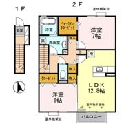 グレイスアベニュー一身田 Cの間取り画像