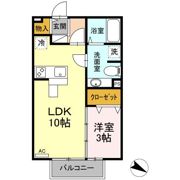 ブルーパージュⅡの間取り画像