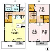 セジュール今里 B棟の間取り画像