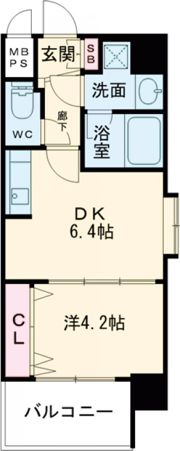 グランカーサ高井田の間取り画像
