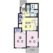 ストロベリー フィールズBの間取り画像