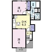 カーサセレーノAの間取り画像