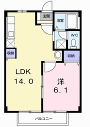 コーポ竹内Ⅰの間取り画像