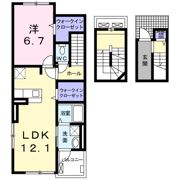 カレッジライトNEの間取り画像