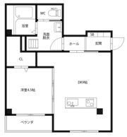 ピース・コウセイ北佐古B棟の間取り画像