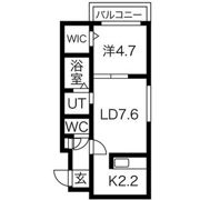 クラヴィス発寒南の間取り画像