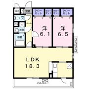 シャトーノール高倉の間取り画像