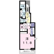 パティオ中島Ⅱの間取り画像