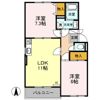 スカイプラザ宇梶 Aの間取り画像