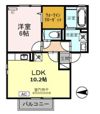 第6ウエスタンハイツの間取り画像