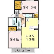 パイン テイル B棟の間取り画像