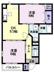 ソレーユCの間取り画像