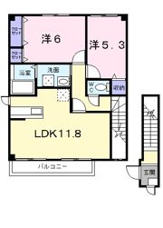 ベルクール石川 3号館の間取り画像
