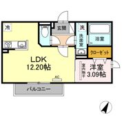クレセント大手町の間取り画像